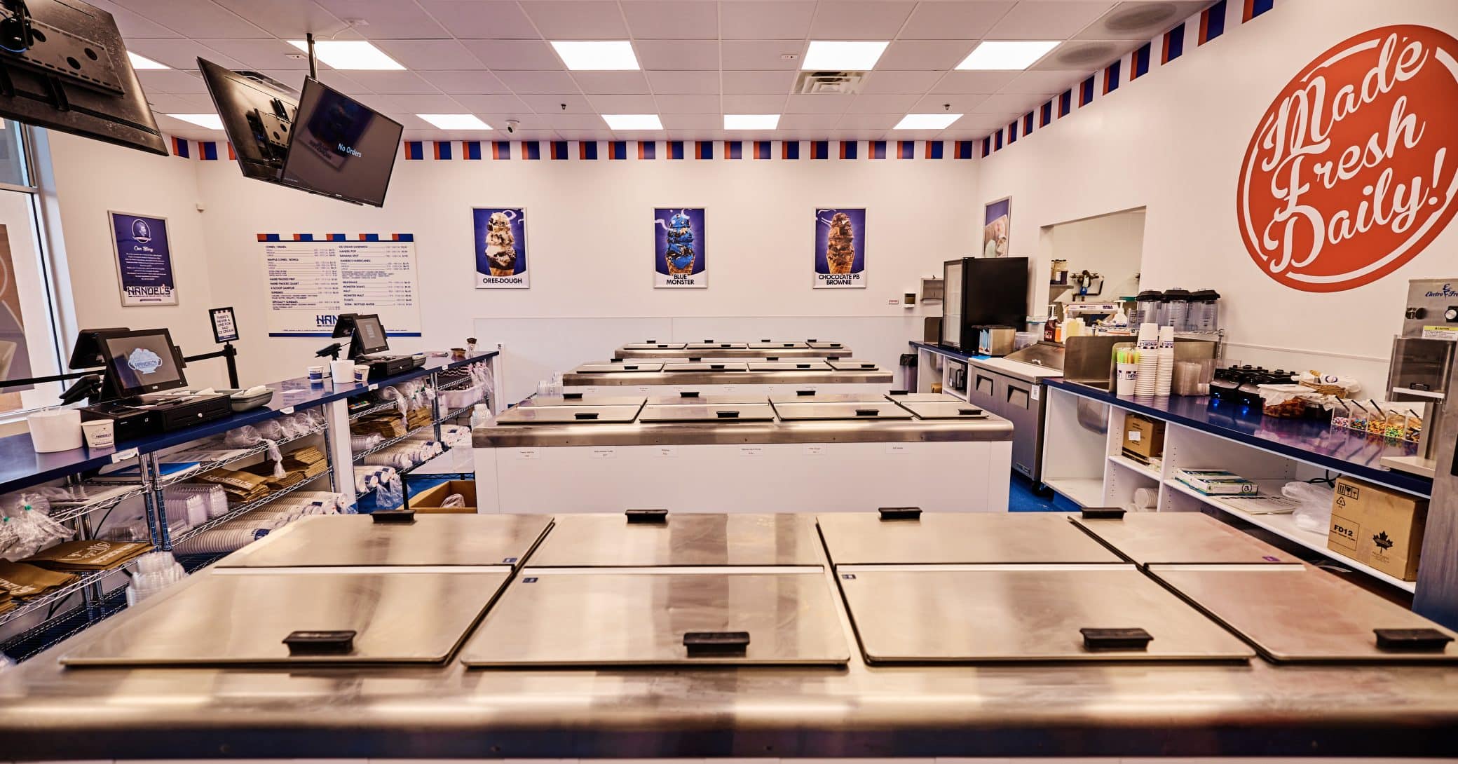 Kalb Industries completed a restaurant tenant improvement for Handel's Homemade Ice Cream.